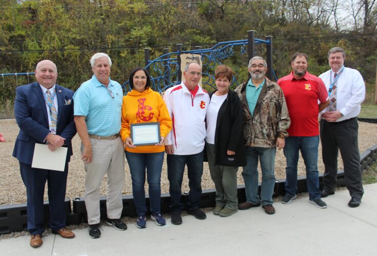Playground dedicated at Hills Elementary